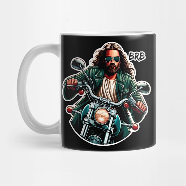 BRB meme Jesus is coming soon Motorbike by Plushism